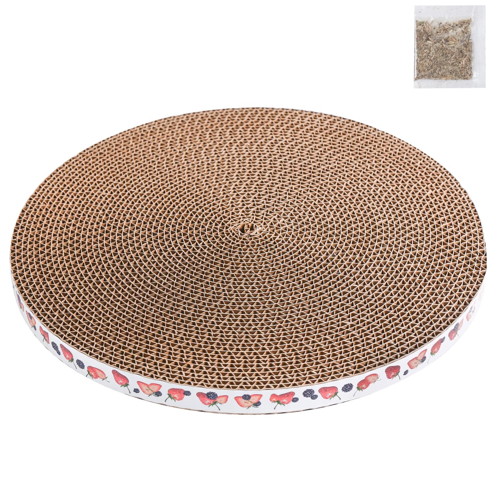 Round Cat Scratcher Pad 10 inch Diameter 3/5 inch Thickness Scratch Replacement