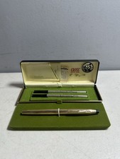 Cross 6604 12KT Gold Filled Soft Tip Pen Engraved With Two Refills Original Box