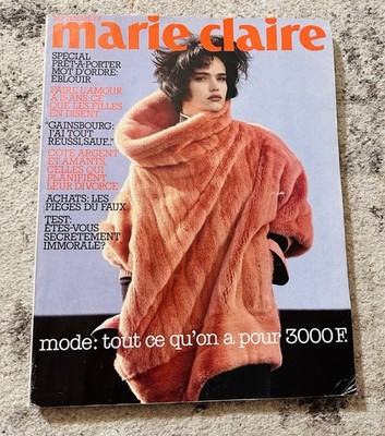 1983 French Marie Claire Magazine Sept - Grace Jones YSL Gainsbourg Gaultier