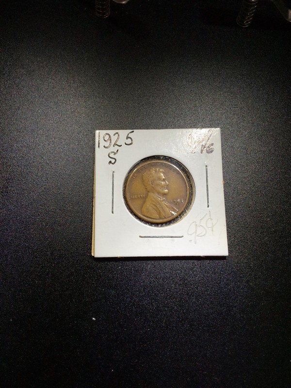 1925 S Lincoln Wheat Cent F/VF As Shown You Grade it! Penny Type Coin Free Ship!