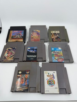Nintendo NES 8 Game Cartridge Lot UNTESTED DAMAGED LABELS