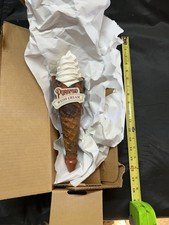 BRAND NEW IN THE BOX Pyramid Weiss Cream Ice Cream Cone Figure Beer Tap Handle