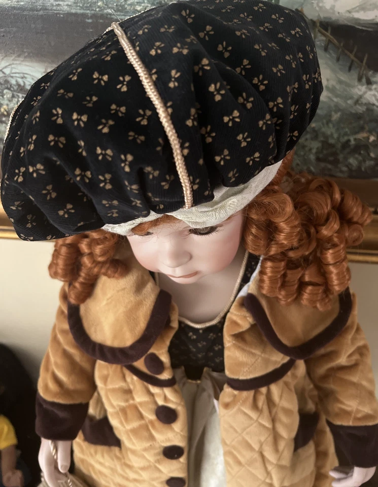 Large Seymour Mann Bear Collection Porcelain Doll LE 180/1200 , 30 in By J.C.Lee - Image 4 of 4