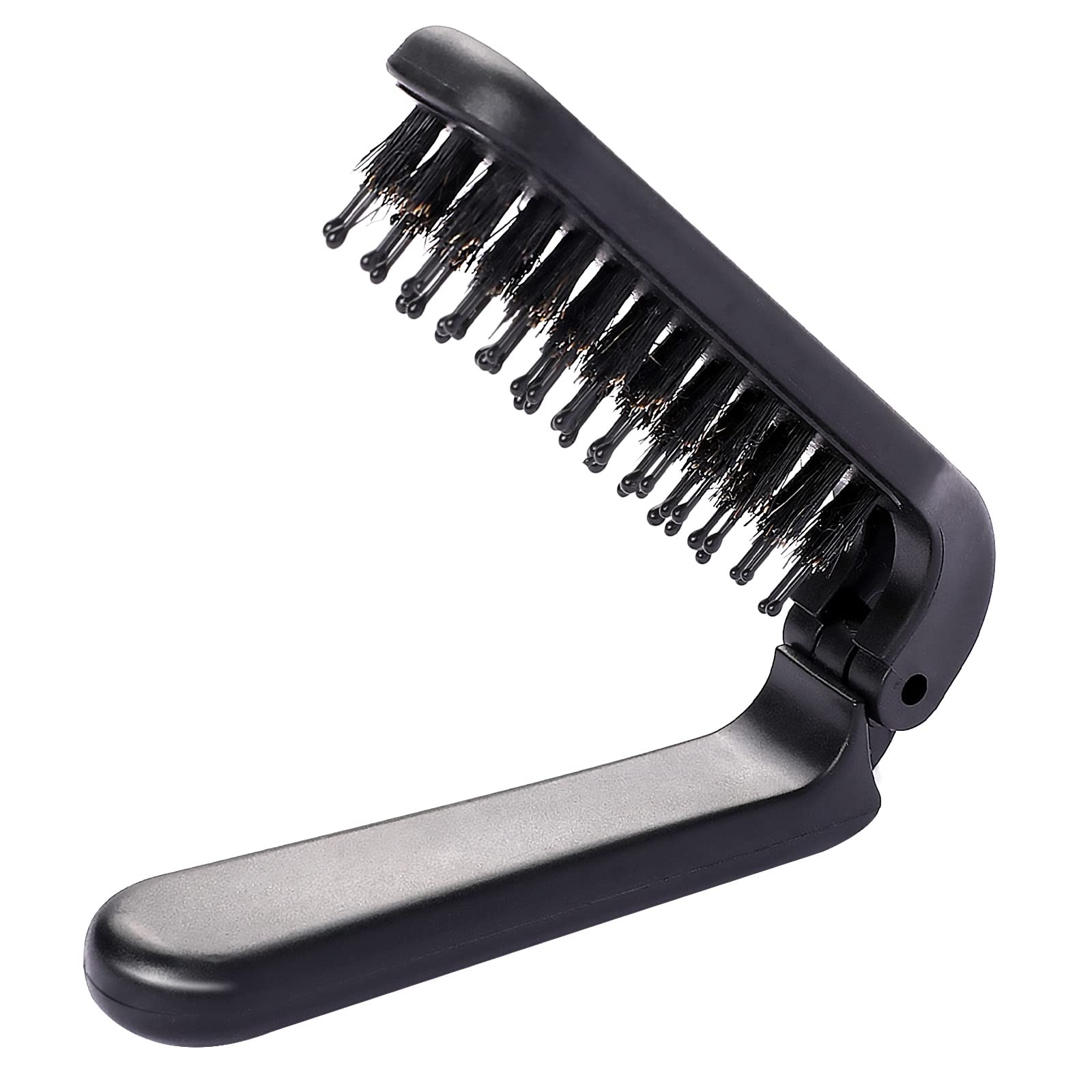 Brosse pliante pour cheveux de voyage petit format pour sac à main et valise