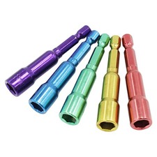 5-teiliges Steckschl&uuml;ssel-Set, Sechskantschrauben, Mutternh&uuml;lsen, D&uuml;sen f&uuml;r