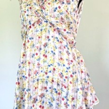 Banana Republic Floral Sleeveless Tiered Dress Size 8P