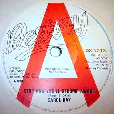 Carol Kay - Stop And You'll Become Aware - Used Vinyl Record  - Promo - C8100z