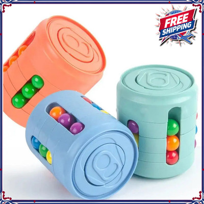Multiple Functions Fidget Spinner Magic Colorful Beans Finger Spinning Relieves