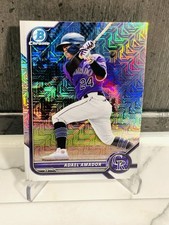 2022 Bowman Chrome Adael Amador #BCP-109 Mojo Refractor Colorado Rockies