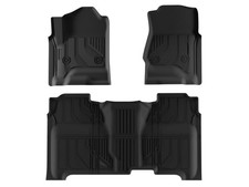 Premium TPE Car Floor Mats for Silverado 1500 2014-2019 All-Weather Waterproof