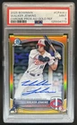 2025 Bowman Walker Jenkins Chrome Prospect Auto Gold Refractor #/50 Twins PSA 9