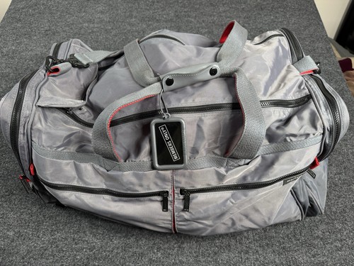 Vintage Members Only Duffel Crossbody Bag Suitcase Unisex Gray