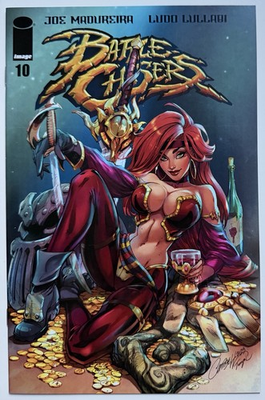#ad Battle Chasers #10 J Scott Campbell Variant NM Image Comics $12.99
