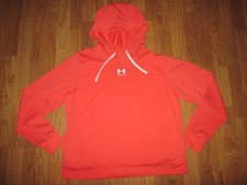 Womens UNDER ARMOUR athletic loose fit hooded sweatshirt shirt L Lg