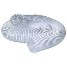 6 In. X 10 Ft. PVC Flexible Dust Collection Hose in Clear
