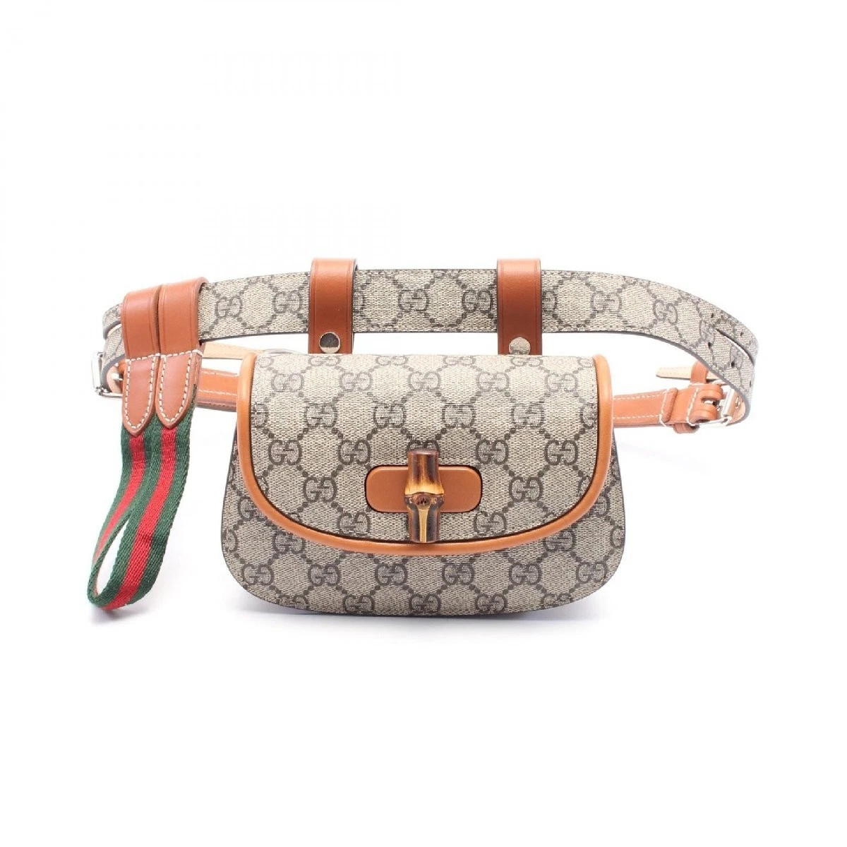 GUCCI Bamboo 1947 Mini sac ceinture GG toile PVC enduit taille Body Bag 219125