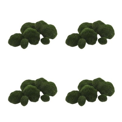 6 Pcs Simulation Moss Stone Artificial Rockery Ornament