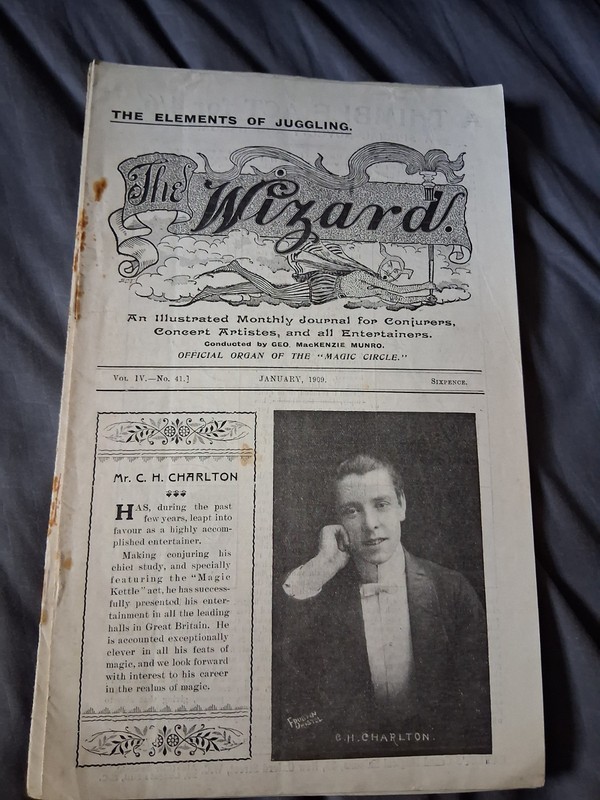 Antique Wizard Magazine Monthly Journal Conjurers, Concert Artist's Entertainers