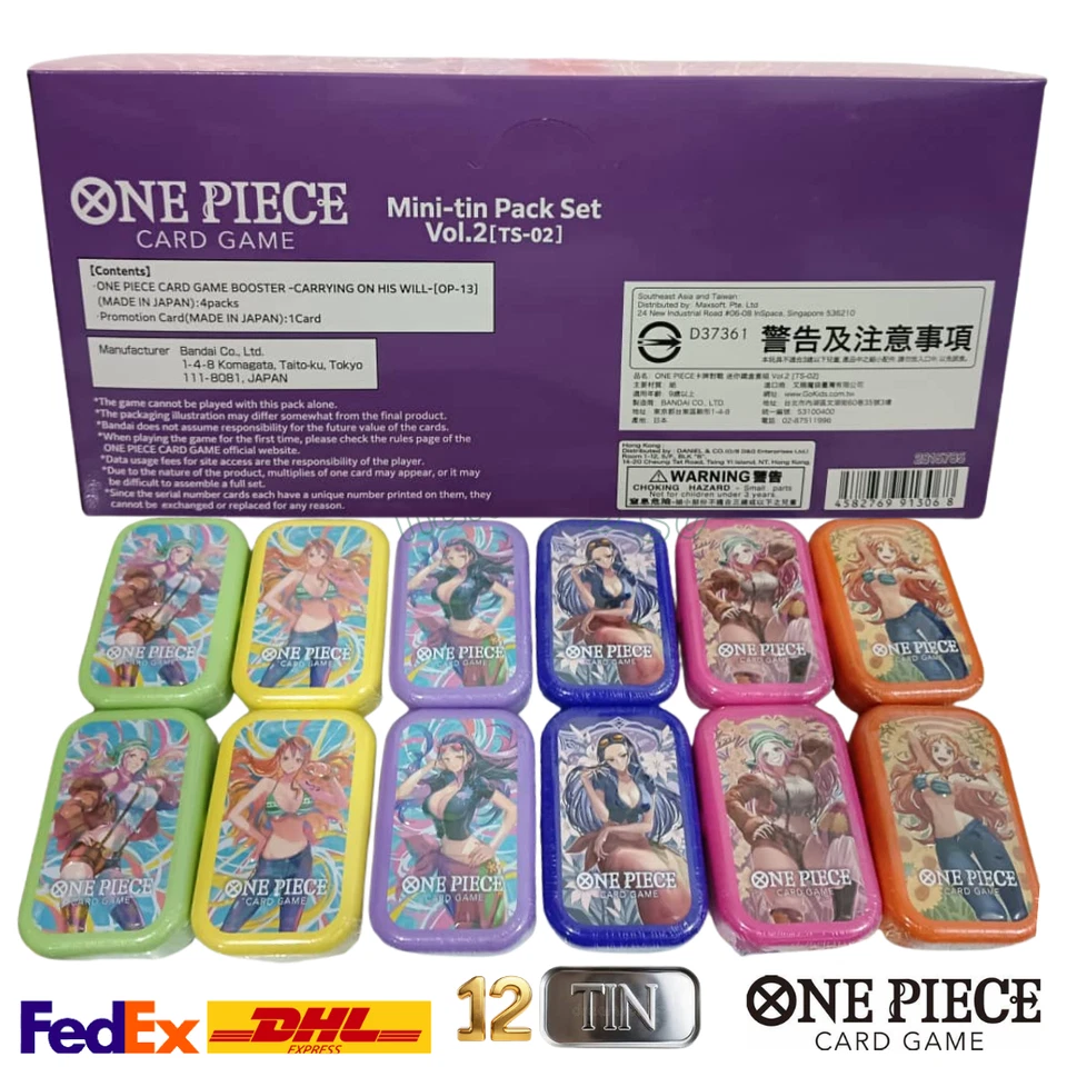 ONE PIECE CARD GAME 12 Mini-Tin Vol.2 Japanese Factory Sealed TS-02 - Bild 2 von 4