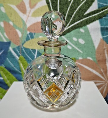 Vintage Floris London No 127 Crystal Perfume Bottle EIIR Royal Coronation 14cm
