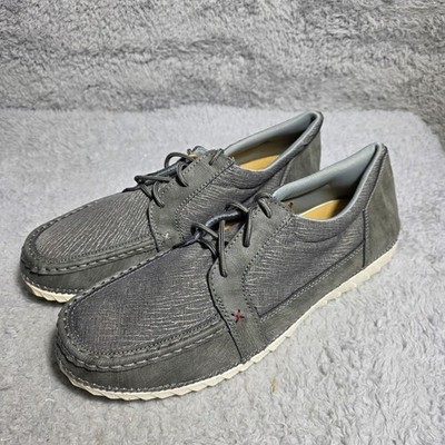 Twisted X Zero X Mens Moccasin Shoes Gray Leather Driving Moccasins Mens 14