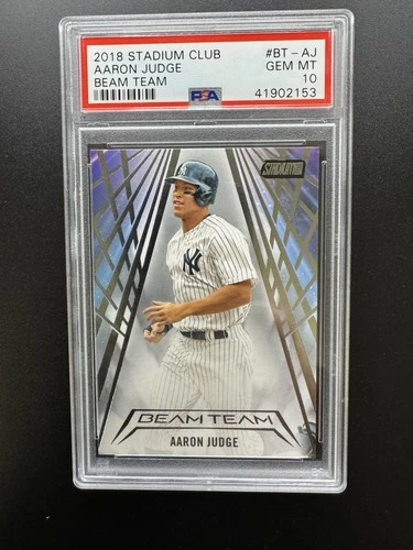 2018 Stadium Club Aaron Judge Beam Team PSA 10 Gem Mint New York Yankees POP 13!