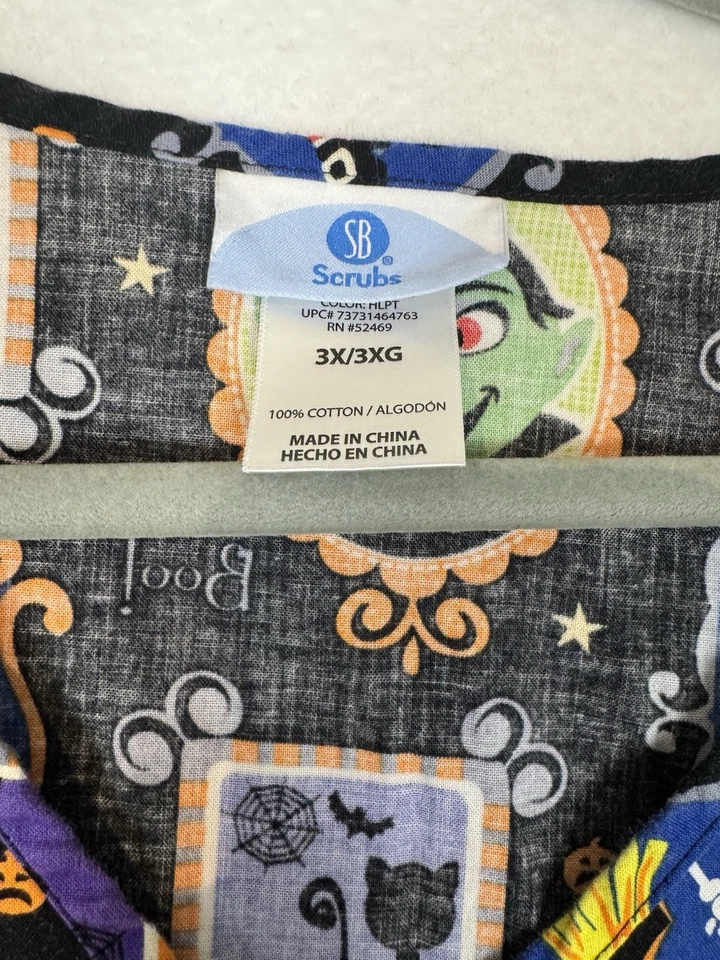 EXFOLIANTE MÉDICO HALLOWEEN PÚRPURA MUJER TOP-3XL Foto 2 de 3