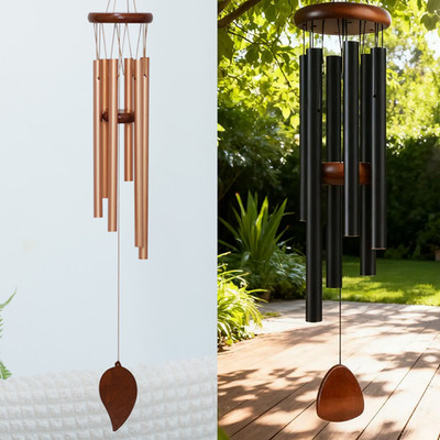 Large Deep Resonance Serenity Wind Chimes Metal Deep Tone Outdoor Home Decor US