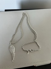 Muse Studio Jewellery 925 Silver Maxi Wing Necklace RRP £180