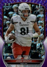 2022 Bowman University Chrome Josh Whyle #89 Purple Shimmer Refractor 4F