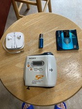 Sony MZ-S1 Net-MD MiniDisc Recorder G-Protection /w New Apple Headphones