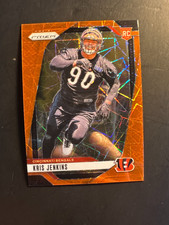 2024 Panini Prizm Orange Cracked Ice Prizm #364 Kris Jenkins Rookie Card Bengals. rookie card picture