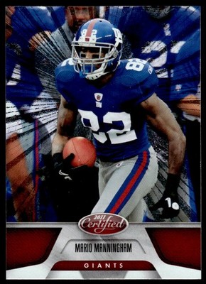 2011 Panini Certified Mario Manningham #100 New York Giants