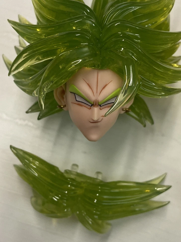 Custom Green/Yellow Hair Broli Head - Image 3 of 4