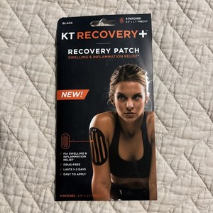 KT Tape Recovery+ Patch, Swelling and Inflamation Relief 4 Pre-Cut Patches New