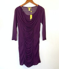NWT Catherine Malandrino Womens Bodycon Dress M Wine Date Night Out Occasion
