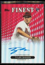 2013 Topps Finest Red Refractor Tyler Skaggs Rookie Auto /25 Diamondbacks #RA-TS
