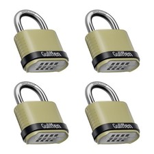 Outdoor Combination Lock Heavy Duty Weatherproof Combination Padlock 4 Pack Re