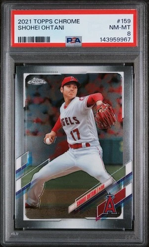 2021 Topps Chrome #159 Shohei Ohtani PSA 8
