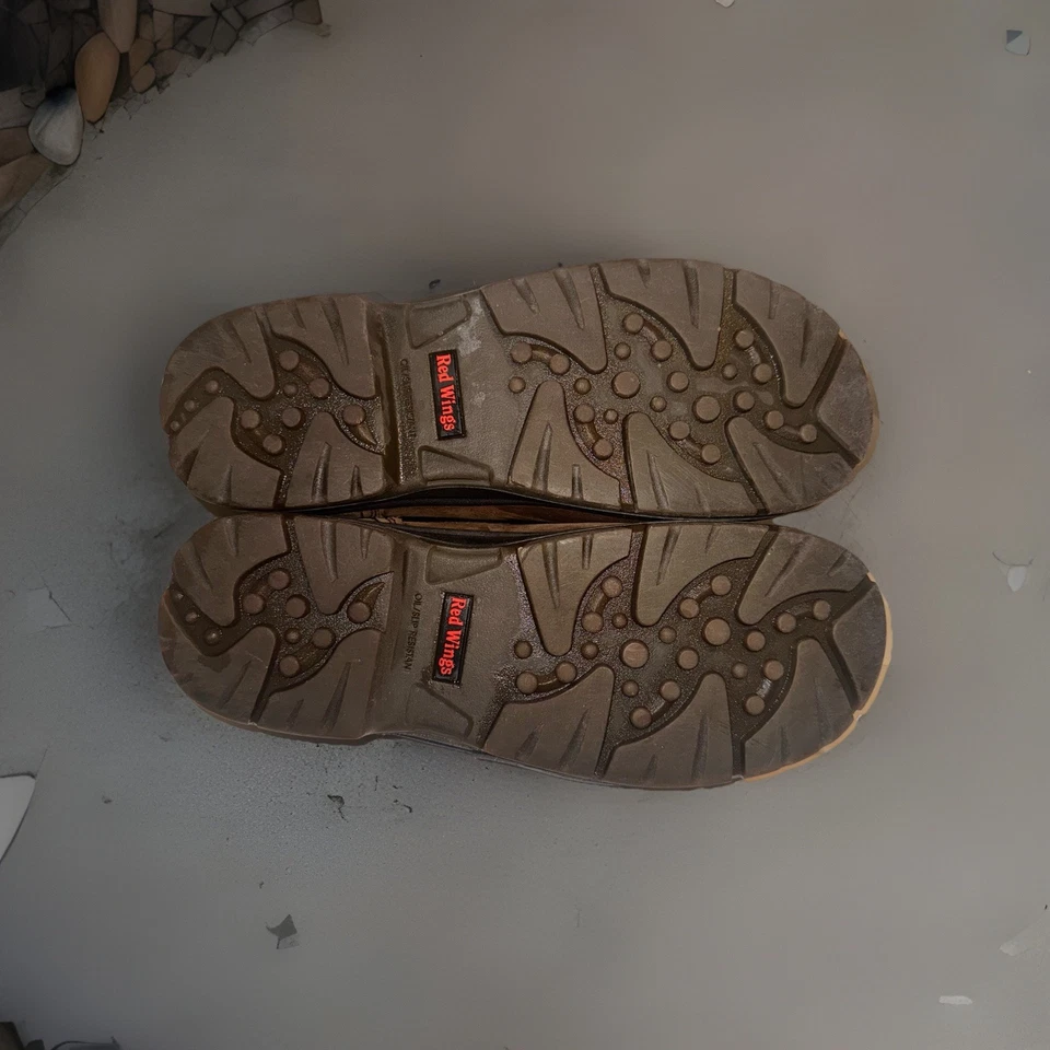 Zapatos de Seguridad Red Wing D Acero Puntera King Marrón Gamuza EE. UU. 11,5 M Cerraduras de Encaje Incluidas Foto 2 de 4