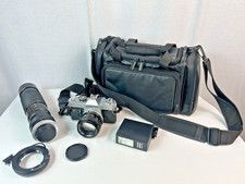 Canon FTb QL 35mm SLR Camera with 50mm Vivitar 300mm Lens Plus Acessories