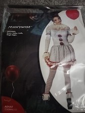 IT Chapter Two Pennywise Woman Halloween Costume, Adult XS 0-2 