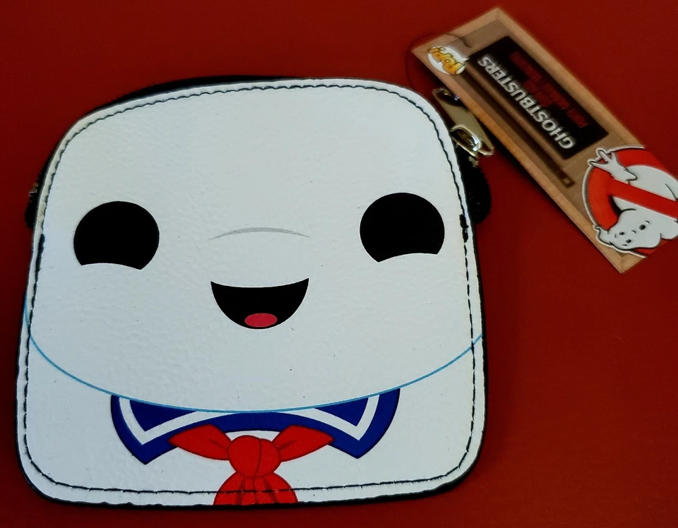 Ghostbusters Stay Puft Marshmallow Man & Slimer exclusivo de 2 caras Funko Coinbag Foto 3 de 4