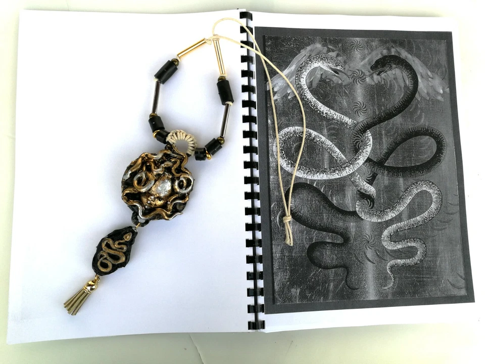 antique book occult black magic rare esoteric manuscript cabalistic qliphoth art - Image 3 of 4