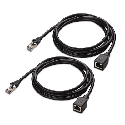 Cable Matters (2-Pk) Cat 6 Shielded Ethernet Extension Patch Cable 10 Feet (4D)