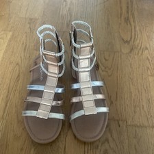 Girl s Nina Strappy Sandals Gold And Silver Size 4