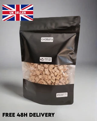 CATREATS 100G Natural Healthy Freeze Dried Cod White Fish Bites Snacks Treats For Cats UK
