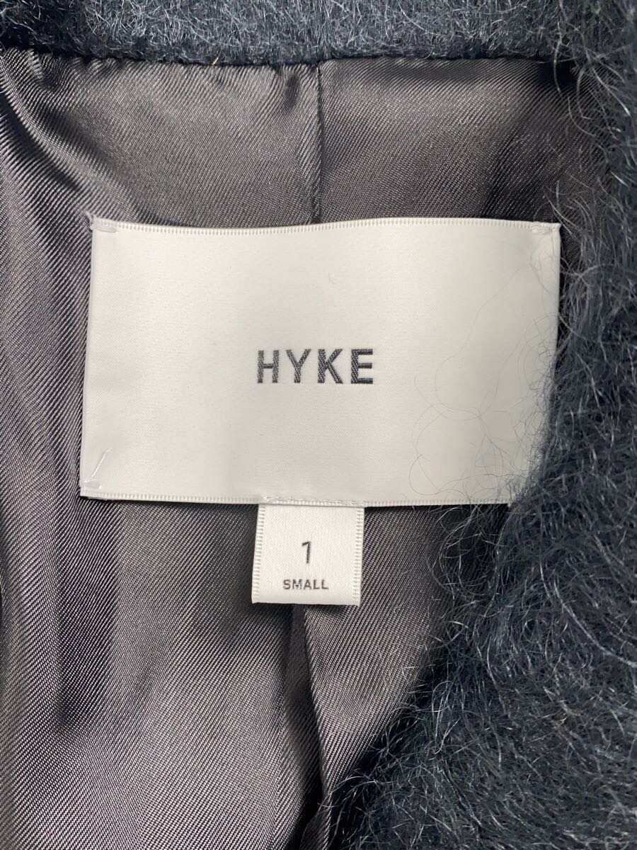 HYKE 22AW MOHAIR DOUBLE BREASTED COAT CHESTER COAT 1 WOOL BLK | eBay