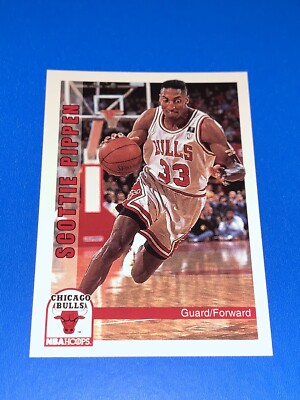 1992-93 NBA Hoops Scottie Pippen Basketball Card #34 Chicago Bulls