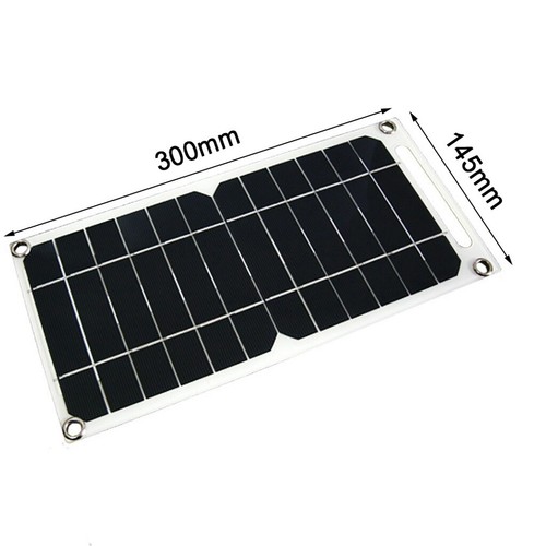 20W Portable USB Solar Panel Power Bank DIY Outdoor Camping Hiking Phone Charger - Picture 2 of 8